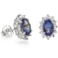 Blue Sapphire Crystal Earrings 202//202